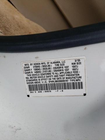 Photo 10 from auction – 2005 HONDA ODYSSEY EX with VIN 5FNRL38635B085787