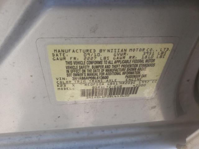 Photo 10 from auction – 2011 NISSAN SENTRA 2.0 with VIN 3N1AB6AP0BL613600
