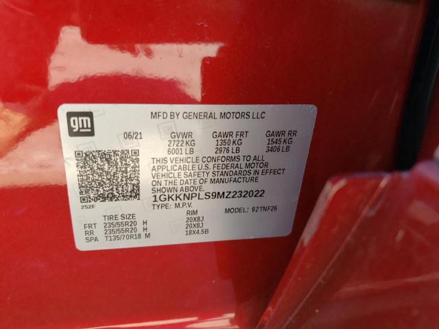Photo 10 from auction – 2021 GMC ACADIA DEN with VIN 1GKKNPLS9MZ232022