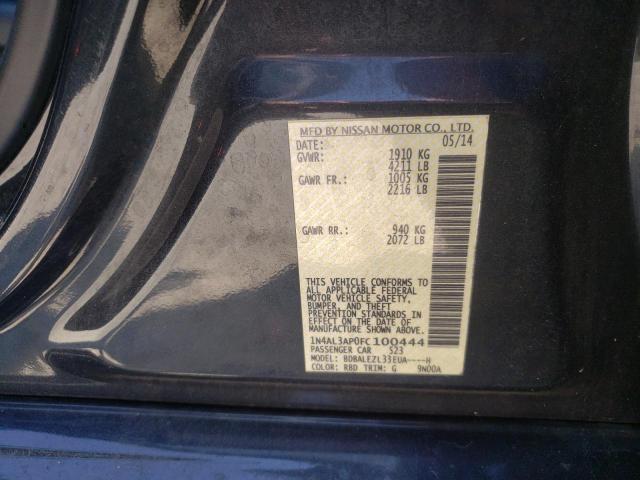 Photo 10 from auction – 2015 NISSAN ALTIMA 2.5 with VIN 1N4AL3AP0FC100444