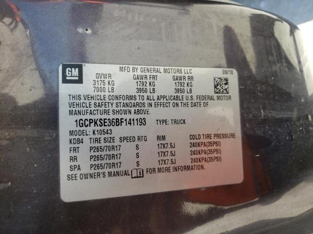 Photo 10 from auction – 2011 CHEVROLET silverado with VIN 1GCPKSE36BF141193