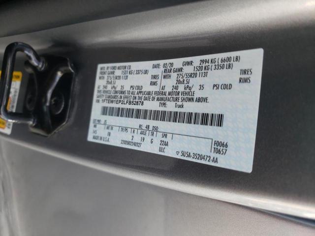 Photo 10 from auction – 2020 FORD F150 SUPER with VIN 1FTEW1EP2LFB52878