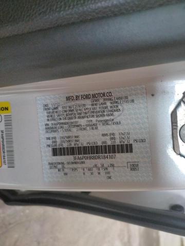 Photo 10 from auction – 2013 FORD FUSION SE with VIN 3FA6P0HR8DR184107