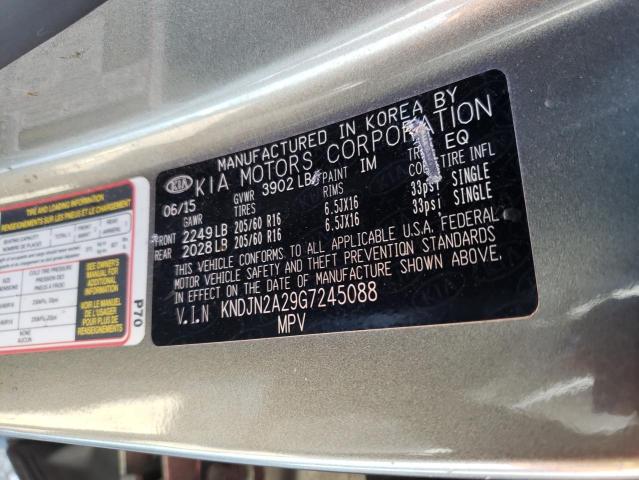 Photo 10 from auction – 2016 KIA SOUL with VIN KNDJN2A29G7245088