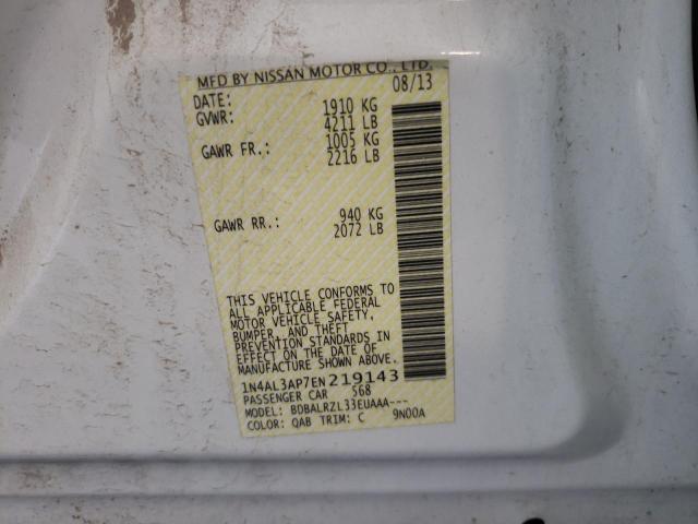 Photo 10 from auction – 2014 NISSAN ALTIMA 2.5 with VIN 1N4AL3AP7EN219143