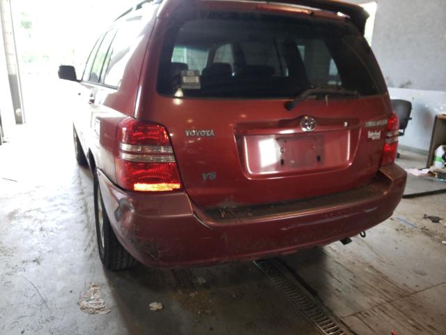 Photo 9 from auction – 2002 TOYOTA HIGHLANDER with VIN JTEGF21A920052449