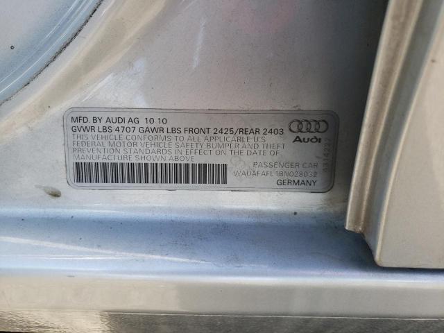 Photo 10 from auction – 2011 AUDI A4 PREMIUM with VIN WAUAFAFL1BN028032