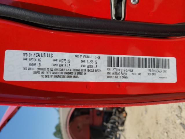 Photo 10 from auction – 2016 DODGE CHARGER SX with VIN 2C3CDXHG1GH174956