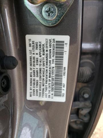 Photo 10 from auction – 2015 HONDA CIVIC LX with VIN 19XFB2F59FE100374