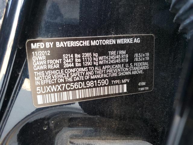 Photo 10 from auction – 2013 BMW X3 XDRIVE3 with VIN 5UXWX7C56DL981590