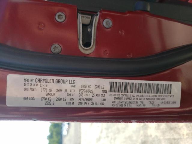 Photo 10 from auction – 2011 DODGE RAM 1500 with VIN 1D7RV1GT1BS573100