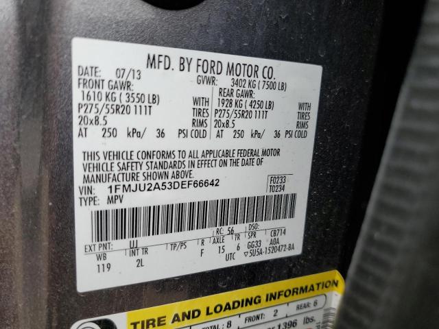 Photo 10 from auction – 2013 FORD EXPEDITION with VIN 1FMJU2A53DEF66642
