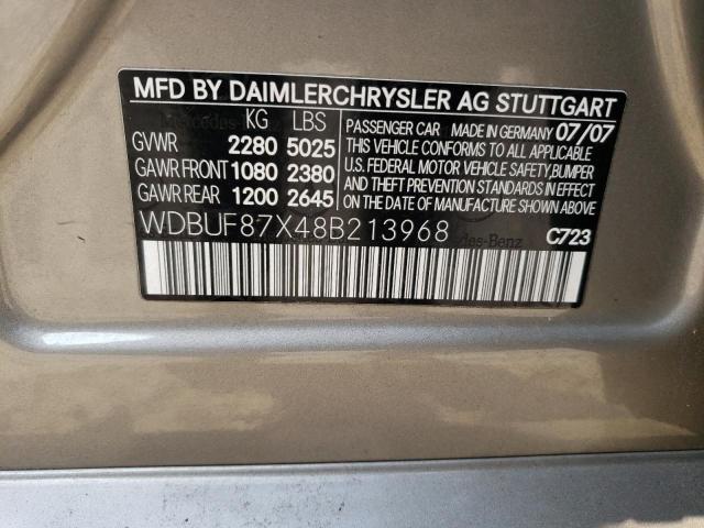 Photo 10 from auction – 2008 MERCEDES-BENZ E 350 4MAT with VIN WDBUF87X48B213968