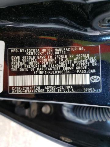 Photo 10 from auction – 2014 TOYOTA CAMRY L with VIN 4T1BF1FK3EU306384