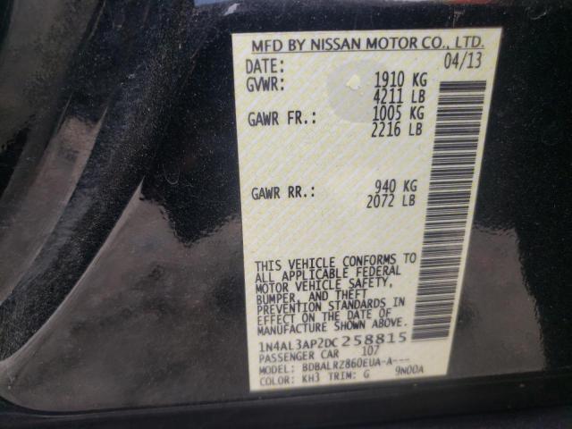 Photo 10 from auction – 2013 NISSAN ALTIMA 2.5 with VIN 1N4AL3AP2DC258815