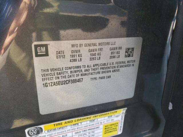 Photo 10 from auction – 2012 CHEVROLET MALIBU LS with VIN 1G1ZA5EU2CF388467