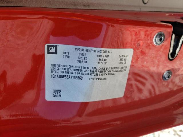 Photo 10 from auction – 2010 CHEVROLET COBALT 1LT with VIN 1G1AD5F56A7156568