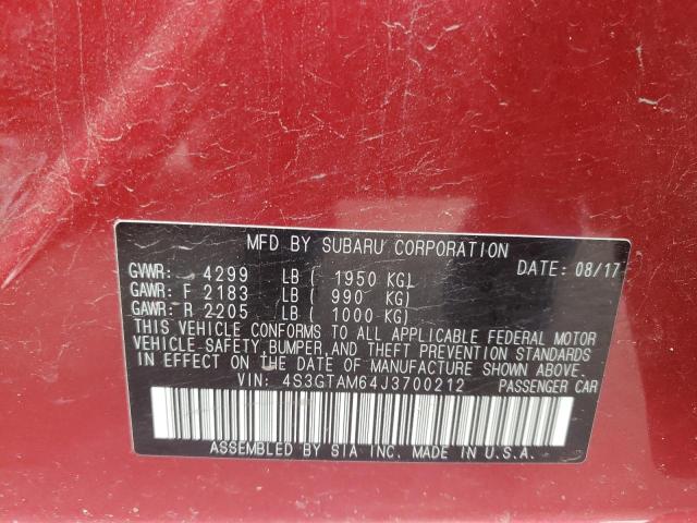 Photo 10 from auction – 2018 SUBARU IMPREZA SP with VIN 4S3GTAM64J3700212