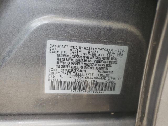 Photo 10 from auction – 2015 NISSAN UK with VIN 3N1AB7AP0FY231114