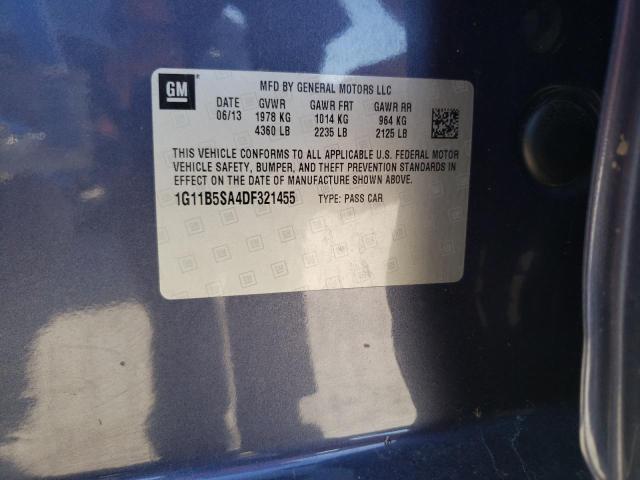 Photo 10 from auction – 2013 CHEVROLET MALIBU LS with VIN 1G11B5SA4DF321455