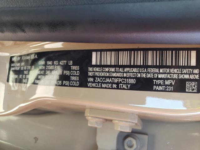 Photo 10 from auction – 2015 JEEP RENEGADE S with VIN ZACCJAAT9FPC31880