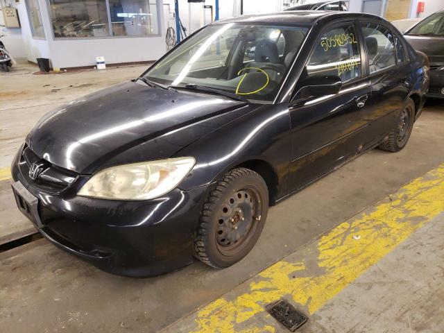 Photo 2 from auction – 2004 HONDA CIVIC EX with VIN 2HGES25754H517833