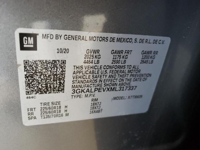 Photo 10 from auction – 2021 GMC TERRAIN SL with VIN 3GKALPEVXML317337