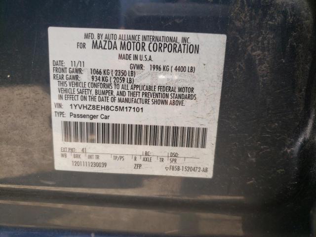 Photo 10 from auction – 2012 MAZDA 6 I with VIN 1YVHZ8EH8C5M17101