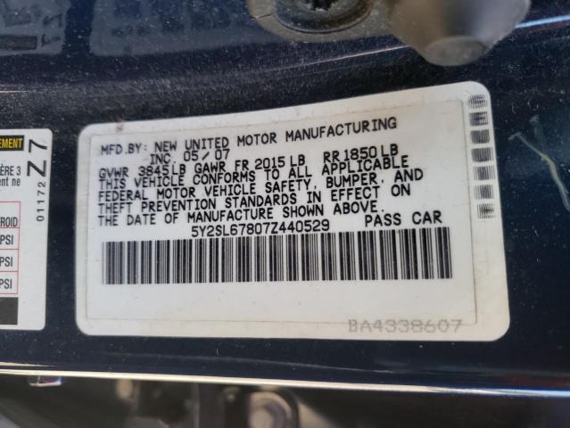 Photo 10 from auction – 2007 PONTIAC VIBE with VIN 5Y2SL67807Z440529