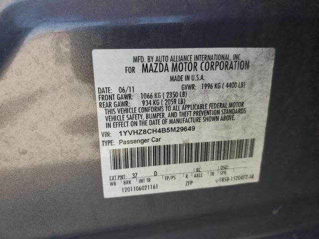 Photo 10 from auction – 2011 MAZDA 6 I with VIN 1YVHZ8CH4B5M29649