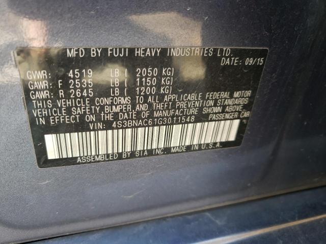 Photo 10 from auction – 2016 SUBARU LEGACY 2.5 with VIN 4S3BNAC61G3011548