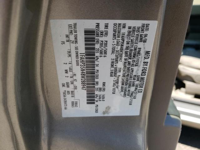 Photo 10 from auction – 2008 FORD FOCUS SE with VIN 1FAHP35N48W288947