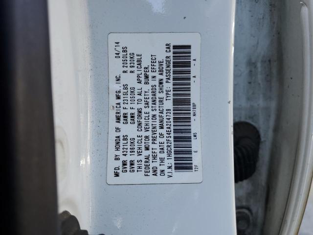 Photo 10 from auction – 2014 HONDA ACCORD SPO with VIN 1HGCR2F54EA204739