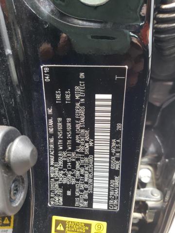 Photo 10 from auction – 2018 TOYOTA HIGHLANDER with VIN 5TDZZRFH5JS264800