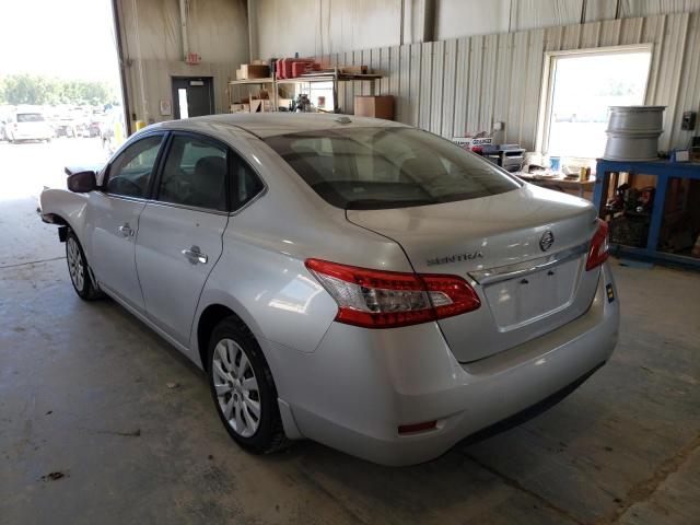 Photo 3 from auction – 2015 NISSAN SENTRA S with VIN 3N1AB7AP6FL657791