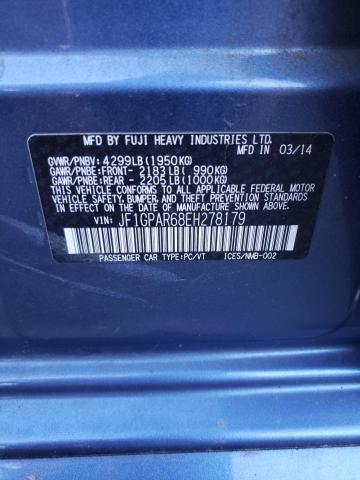 Photo 10 from auction – 2014 SUBARU IMPREZA SP with VIN JF1GPAR68EH278179