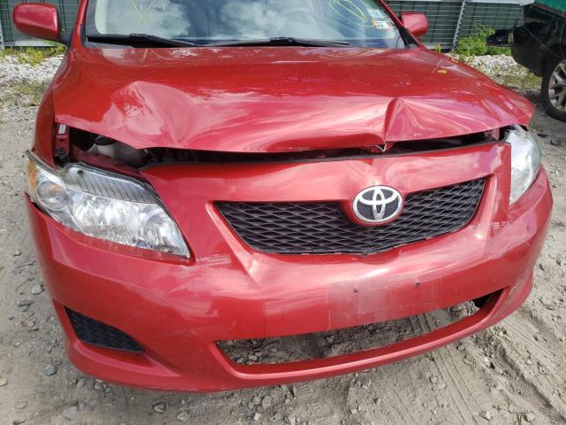 Photo 9 from auction – 2009 TOYOTA COROLLA BA with VIN 2T1BU40E59C126745