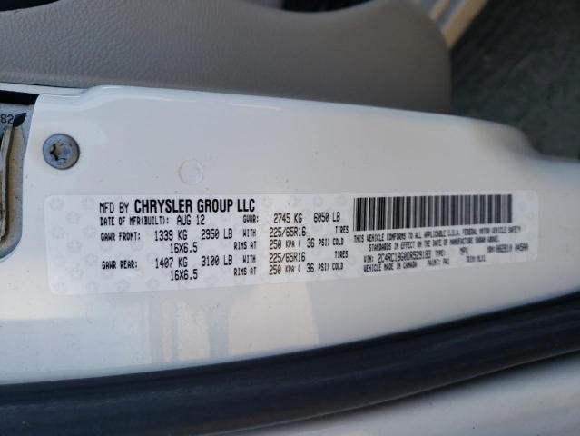 Photo 10 from auction – 2013 CHRYSLER TOWN & COU with VIN 2C4RC1BG0DR529183