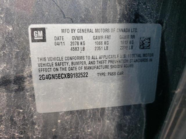 Photo 10 from auction – 2011 BUICK REGAL CXL with VIN 2G4GN5ECXB9182522