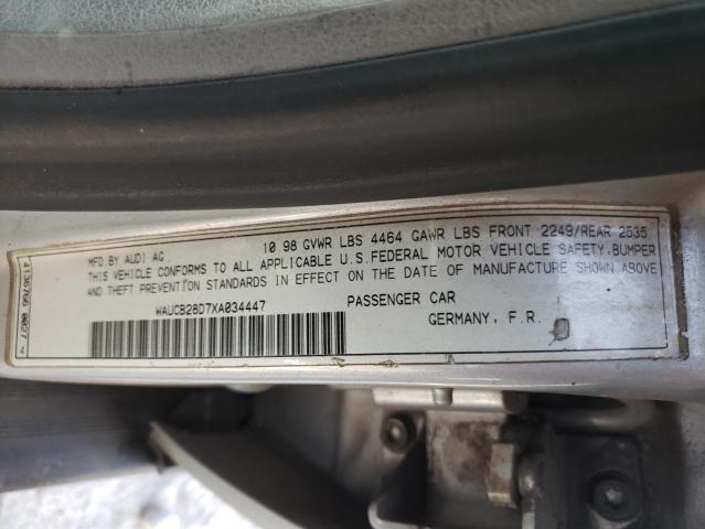 Photo 10 from auction – 1999 AUDI A4 1.8T QU with VIN WAUCB28D7XA034447