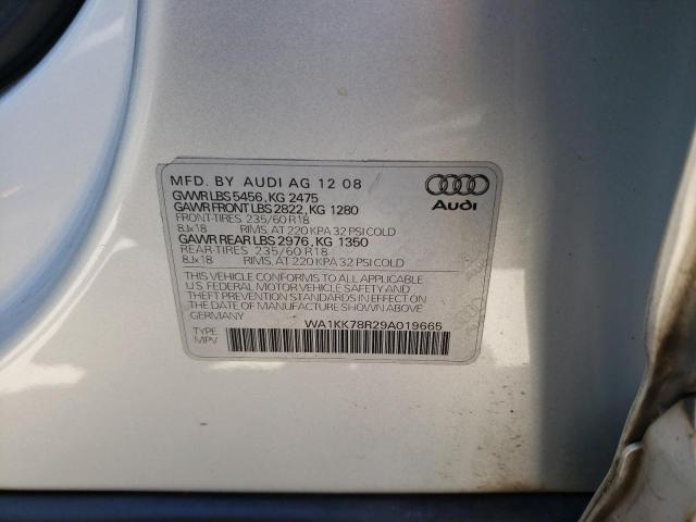 Photo 10 from auction – 2009 AUDI Q5 3.2 with VIN WA1KK78R29A019665