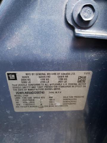 Photo 10 from auction – 2012 CHEVROLET EQUINOX LT with VIN 2GNFLNE50C6200740