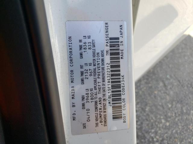 Photo 10 from auction – 2010 MAZDA 3 I with VIN JM1BL1SF1A1322312