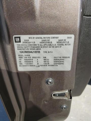 Photo 10 from auction – 2010 GMC ACADIA SL with VIN 1GKLRKED4AJ128705