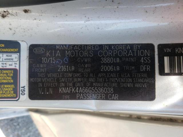 Photo 10 from auction – 2016 KIA FORTE LX with VIN KNAFK4A66G5536038