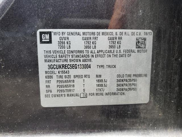 Photo 10 from auction – 2014 CHEVROLET SILVERADO with VIN 3GCUKREC5EG133004