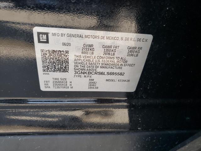 Photo 10 from auction – 2020 CHEVROLET BLAZER 2LT with VIN 3GNKBCRS6LS695582