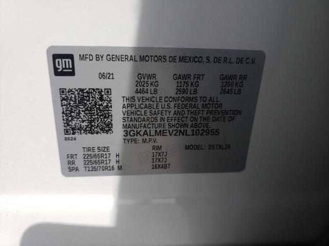 Photo 10 from auction – 2022 GMC TERRAIN SL with VIN 3GKALMEV2NL102955