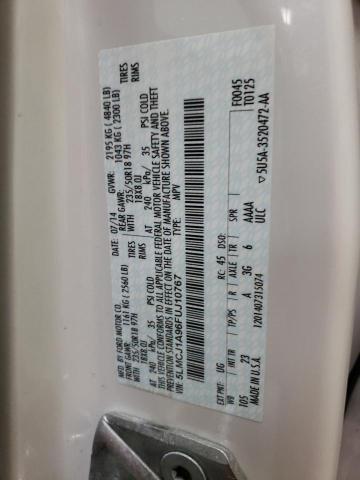 Photo 10 from auction – 2015 LINCOLN MKC with VIN 5LMCJ1A96FUJ10767