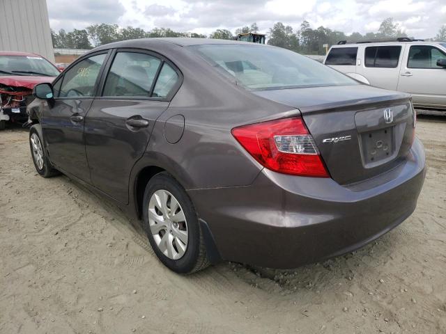 Photo 3 from auction – 2012 HONDA CIVIC LX with VIN 2HGFB2F54CH587713